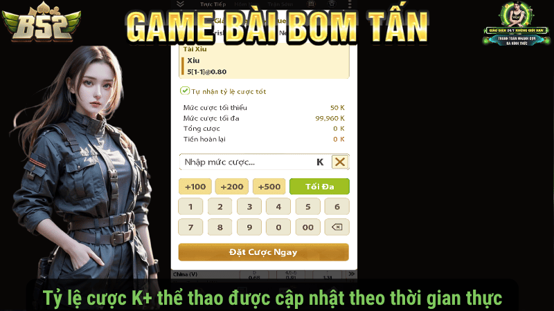 Tỷ lệ cược K+ thể thao được cập nhật theo thời gian thực