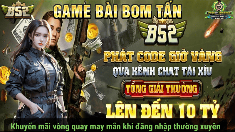 Khuyến mãi vòng quay may mắn khi đăng nhập thường xuyên