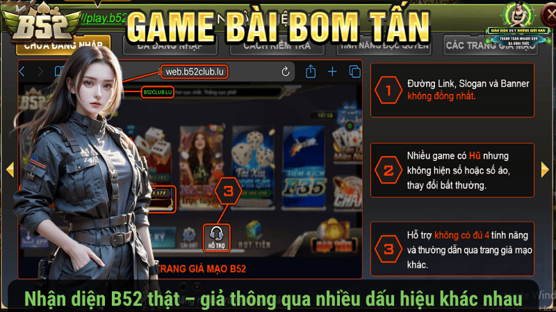 Nhận diện B52 thật – giả thông qua nhiều dấu hiệu khác nhau