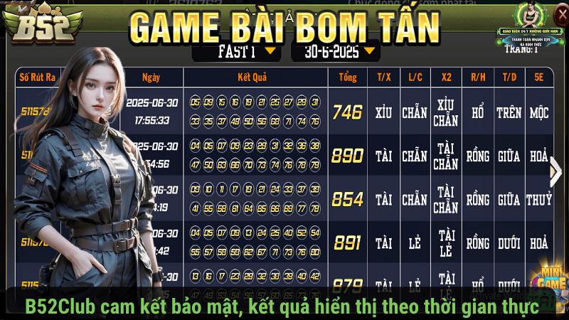 Keno B52Club cam kết bảo mật, kết quả hiển thị theo thời gian thực