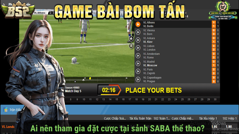 Ai nên tham gia đặt cược tại sảnh SABA thể thao?